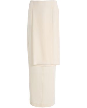 Ashlyn Twisted Knit Maxi Skirt - White
