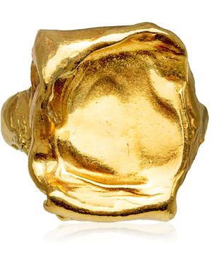 SIMUERO Sello Avi 18k Gold-plated Ring - Metallic