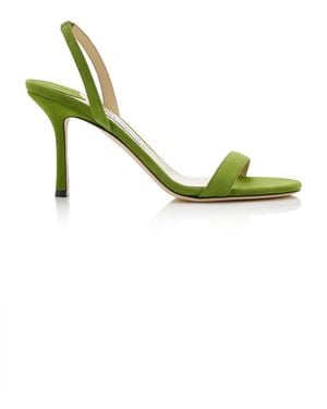Jimmy Choo Jenn Suede Sandals - Metallic