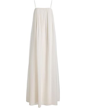 Twp Shirred Maxi Dress - White