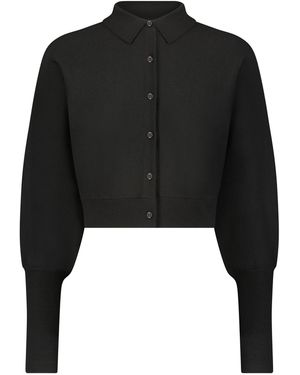 Lela Rose Cropped Dolman Cardigan - Black