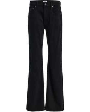 Citizens of Humanity Genova Cashmere-Denim Low-Rise Bootcut Jeans - Black