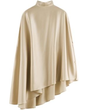 ARAKII Poncho Turtleneck Mini Dress Exclusive - Natural