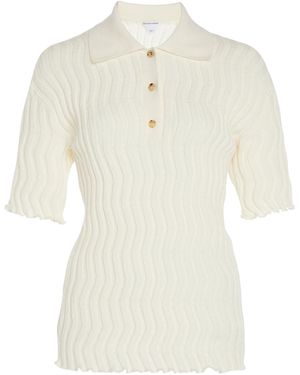Bottega Veneta Wool Polo - White