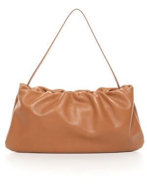 The Row Xl Bourse Leather Bag - White