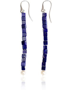 Le Sundial Ines Lapis Earrings - Blue