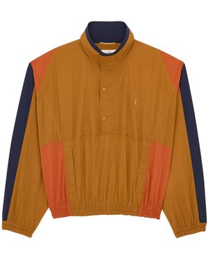 Saint Laurent Tech-Faille Jacket - Orange
