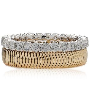Nikos Koulis Feelings 18k Yellow And White Gold Diamond Ring