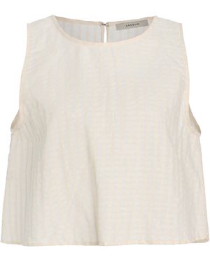 Asceno The Kobe Cotton-linen Top - White