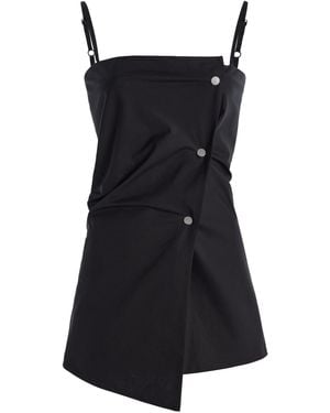 THE LATEST Dalla Cotton Poplin Top - Black