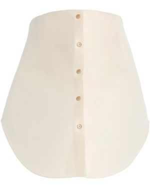 Brandon Maxwell The Shea Virgin Wool-Blend Top - White