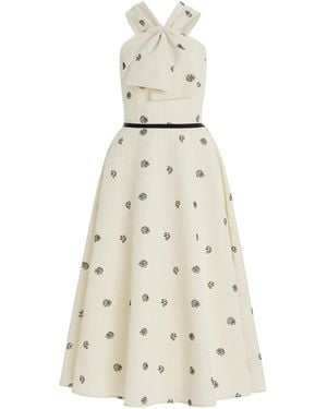 Rosie Assoulin Jacquard Midi Dress - Natural