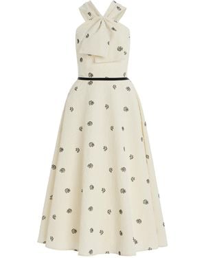 Rosie Assoulin Jacquard Midi Dress - Natural