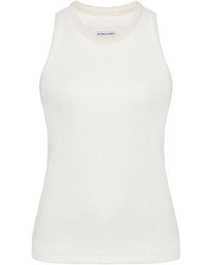 Bottega Veneta Compact Stretch-Cotton Jersey Tank Top - White