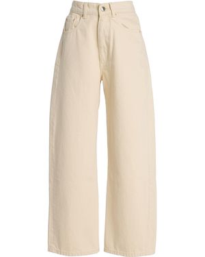 DL1961 Taylor Rigid Ultra-High Barrel-Leg Jeans - Natural