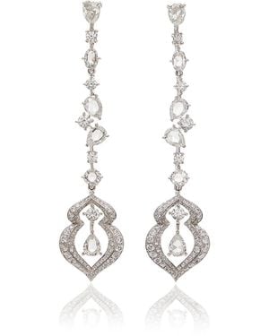 Harakh Haveli 18k White Gold Diamond Earrings