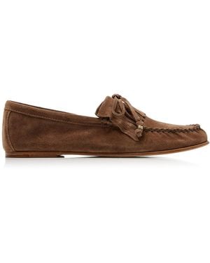 Frēda Salvador Celeste Suede Loafers - Brown