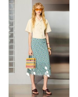Rabanne Silk Midi Skirt - Multicolour