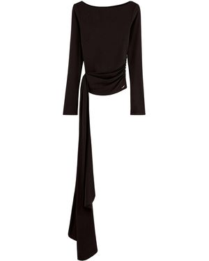 ARAKII Draped Jersey Top Exclusive - Black