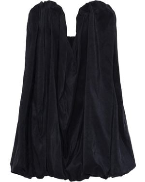 Magda Butrym Draped Silk Mini Dress - Black