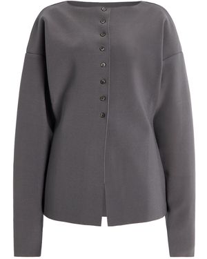 Birrot Exclusive Lay3 Crepe Cardigan - Gray