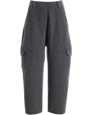 Lisa Yang Azaria Cashmere Cargo Pants - Grey