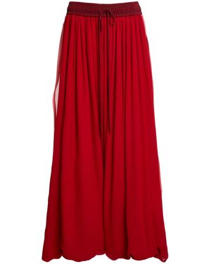 Christopher Esber Glacis Baloon Silk Pants - Red