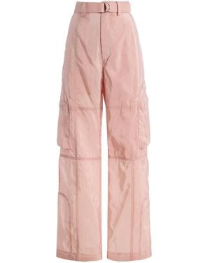 Frankie Shop Kelly Sheer Cargo Pants - Pink