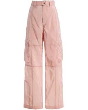 Frankie Shop Kelly Sheer Cargo Pants - Pink