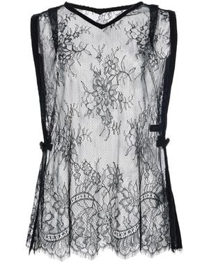 SIR. Ingrid Lace Top - Black
