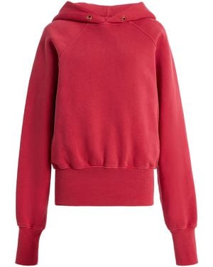 Les Tien Taylor Classic Cotton Hoodie - Red