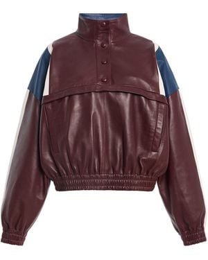 Franchise Rhea Leather Jacket - Red