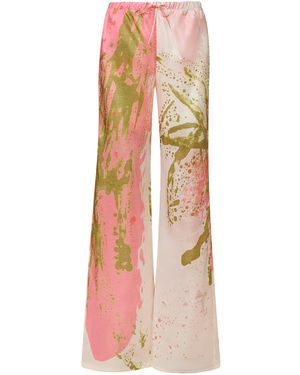Silvia Tcherassi Curacao Silk Trousers - Multicolour