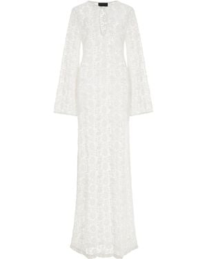 Nili Lotan Della Crocheted Cotton Maxi Dress - White