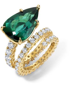 Mindi Mond New York 18K Tourmaline And Diamond Ring - Metallic