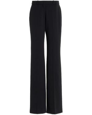Del Core Slim Wool-blend Straight-leg Cigarette Pants - Black