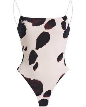 Ziah Erika Fine Strap One-Piece Swimsuit - Black
