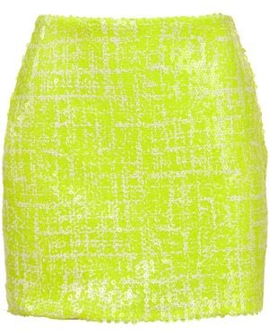 Francesca Miranda Nora Sequined Mini Skirt - Yellow