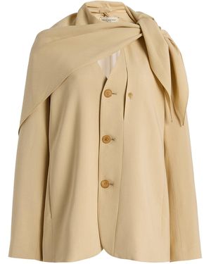 Kallmeyer Jamie Cady Scarf Blazer - Natural