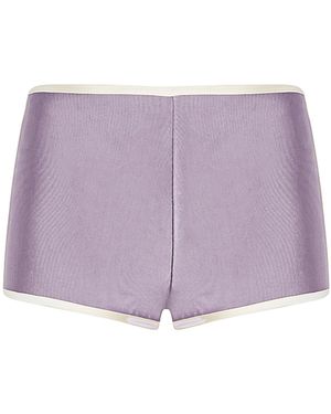Zimmermann Clash Jersey Shorts - Purple