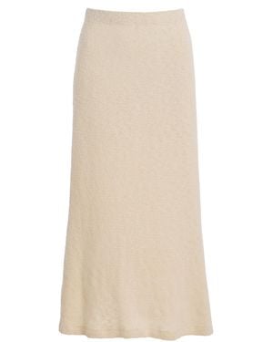 Anemos The Rey Crochet-Knit Midi Skirt - Natural