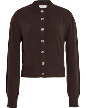 Brandon Maxwell The Aubrey Knit Cardigan - Brown
