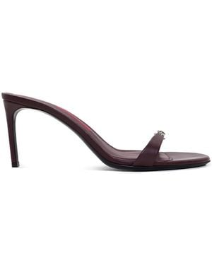 LUCASHEVA Amelie Leather Sandals - Red