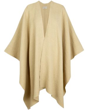 Cortana Silence Cashmere-Linen Poncho - Natural