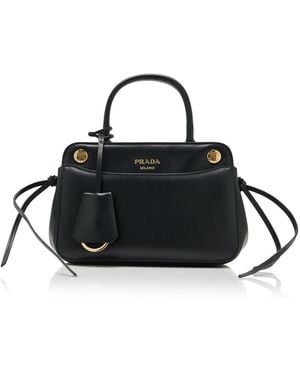 Prada Carry Leather Mini Bag - Black