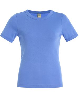 Flore Flore Car Cotton T-Shirt - Blue
