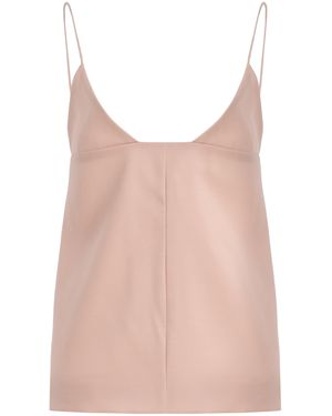 Brandon Maxwell The Bridges Wool-Blend Cami Top - Pink