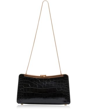 Jonathan Simkhai Solange Croc-Effect Leather Clutch - White