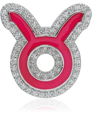 Ashna Mehta Taurus 18K Diamond Bag Charm - Pink