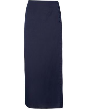 Onia Full Pintuck Skirt - Blue